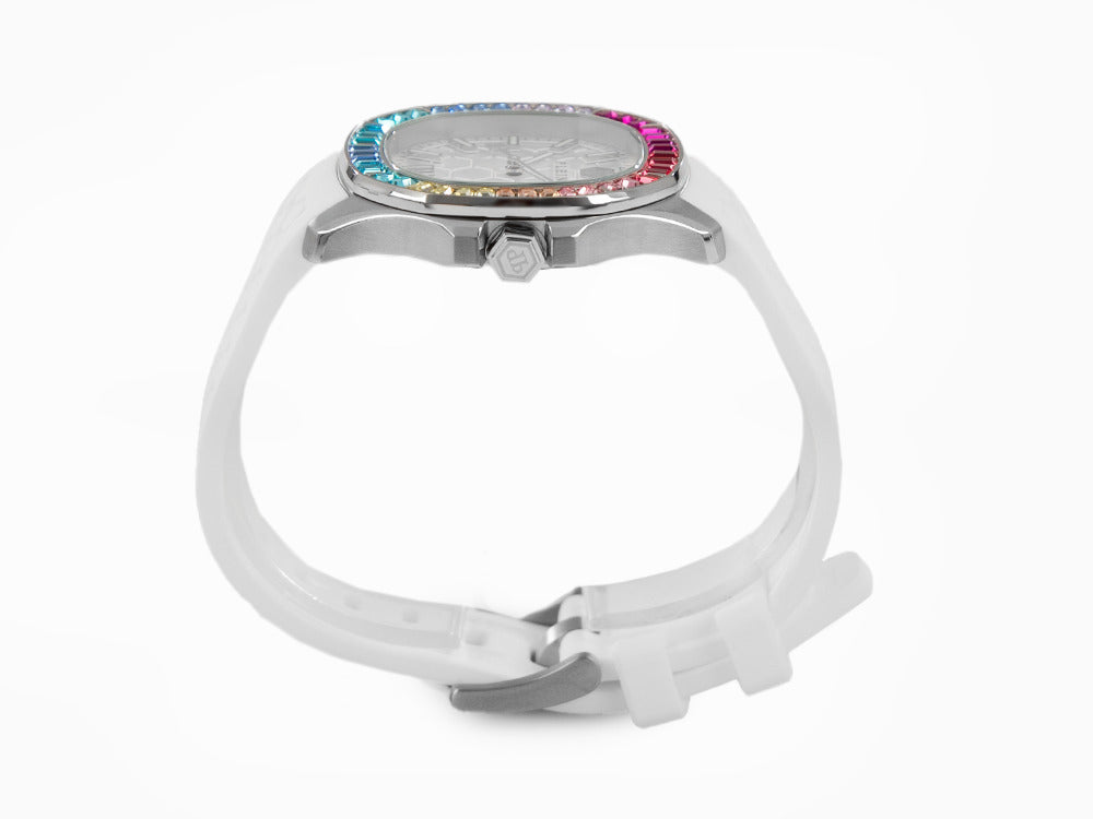 Reloj de Cuarzo Philipp Plein Lady, Blanco, 38 mm, Cristal mineral, PWTAA0223