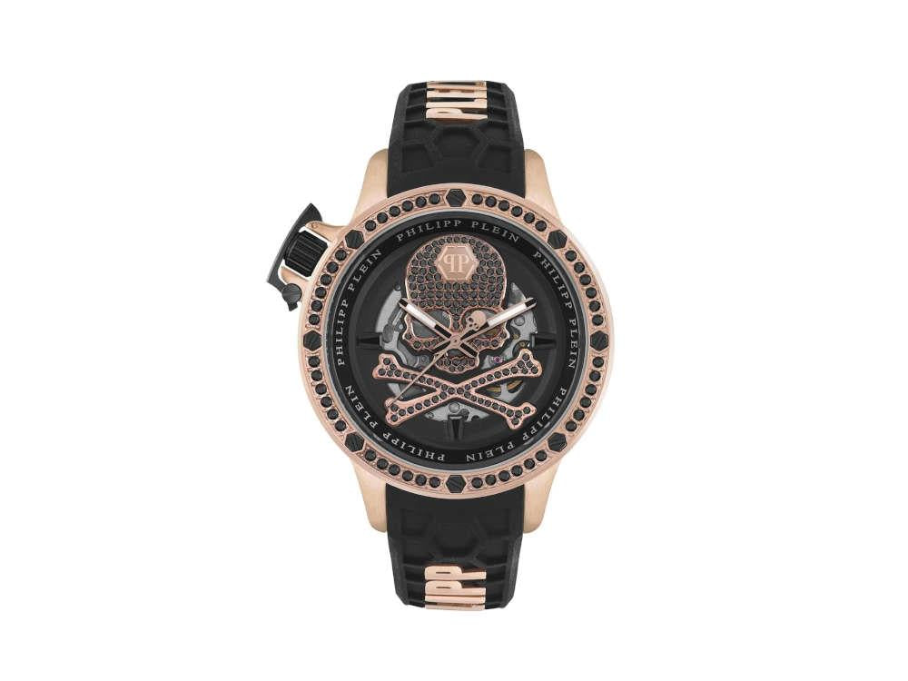 Reloj Automático Philipp Plein Rich, PVD Oro, Negro, 46 mm, PWUAA0323