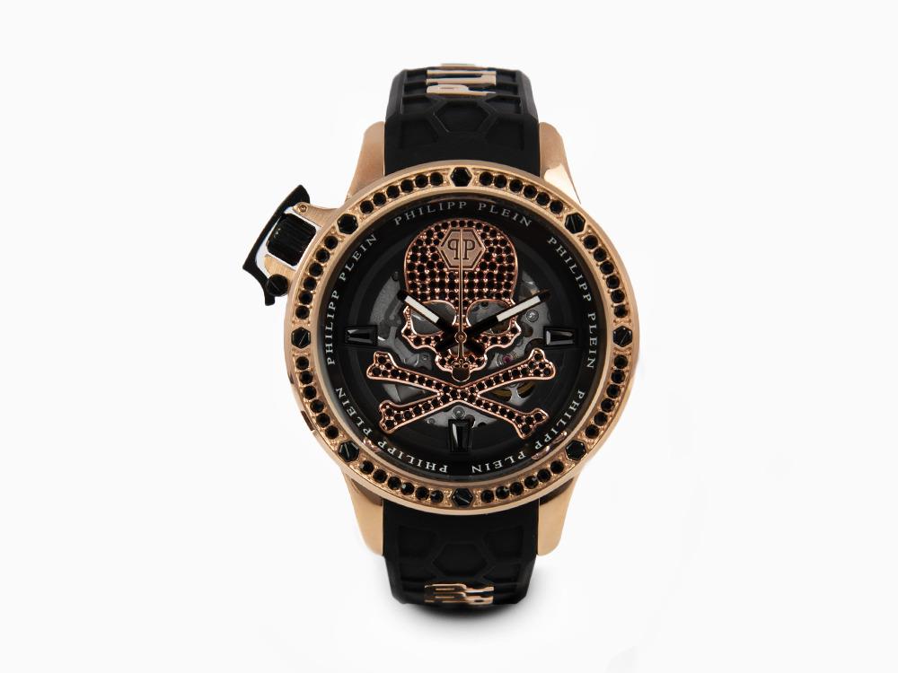 Reloj Automático Philipp Plein Rich, PVD Oro, Negro, 46 mm, PWUAA0323