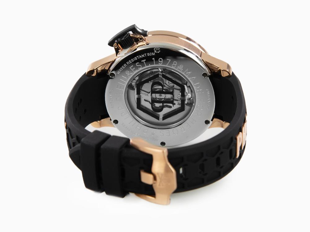 Reloj Automático Philipp Plein Rich, PVD Oro, Negro, 46 mm, PWUAA0323
