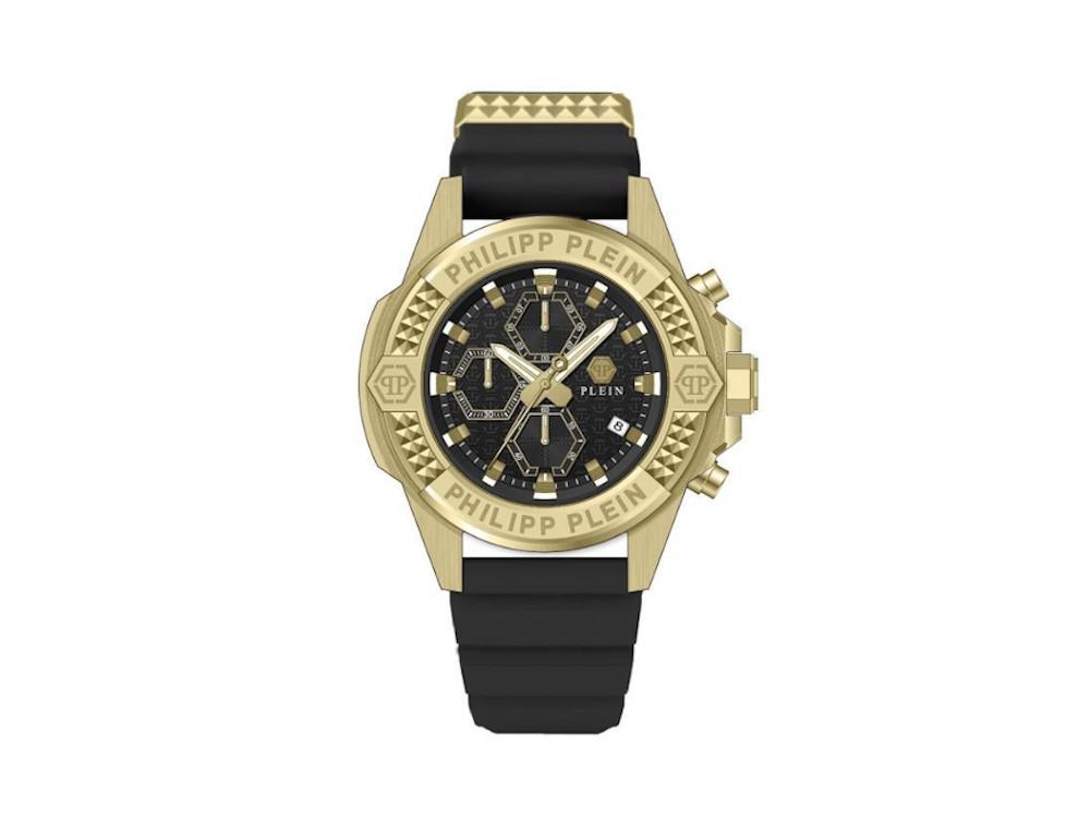 Reloj de Cuarzo Philipp Plein The Skull Chrono, Negro, 44 mm, PWWFA0225