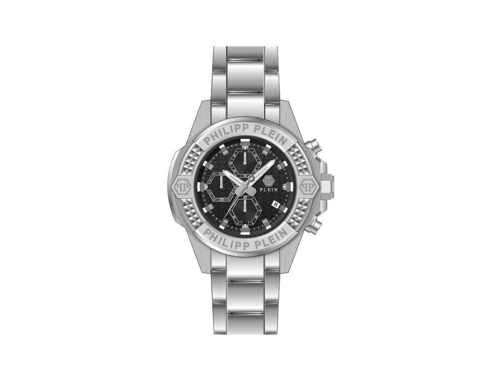Reloj de Cuarzo Philipp Plein The Skull Chrono, Negro, 44 mm, PWWFA0425
