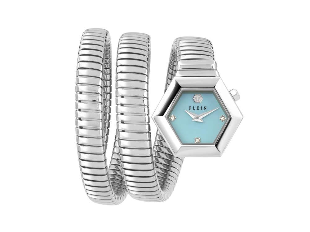 Reloj de Cuarzo Philipp Plein Snake Hexagon, Azul, 28 mm, PWZAA0625