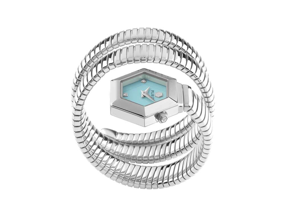 Reloj de Cuarzo Philipp Plein Snake Hexagon, Azul, 28 mm, PWZAA0625