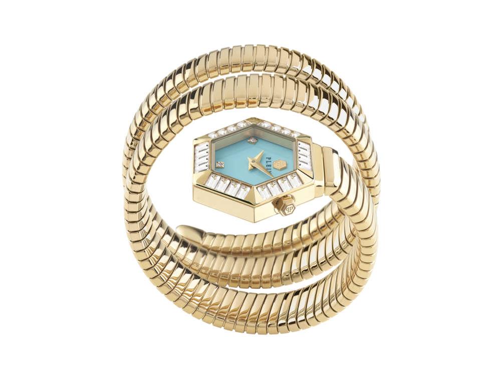 Reloj de Cuarzo Philipp Plein Snake Hexagon, Azul, 28 mm, PWZAA0825