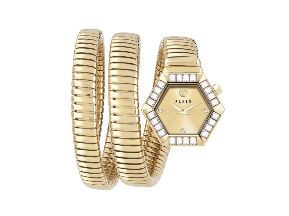 Reloj de Cuarzo Philipp Plein Snake Hexagon, Dorado, 28 mm, PWZAA1025