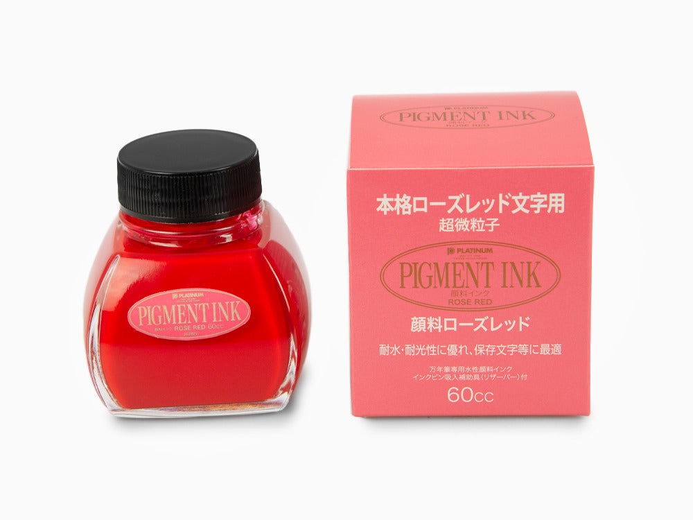 Tintero Platinum, 60ml. Rojo, Tinta pigmentada