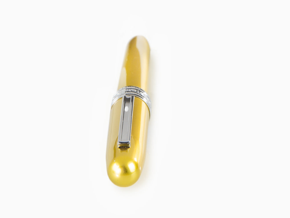 Platinum Plaisir Füllfederhalter Bali Citrus (gelb), Feder F – Mit Slip & Seal, Patronen/Konverter-System