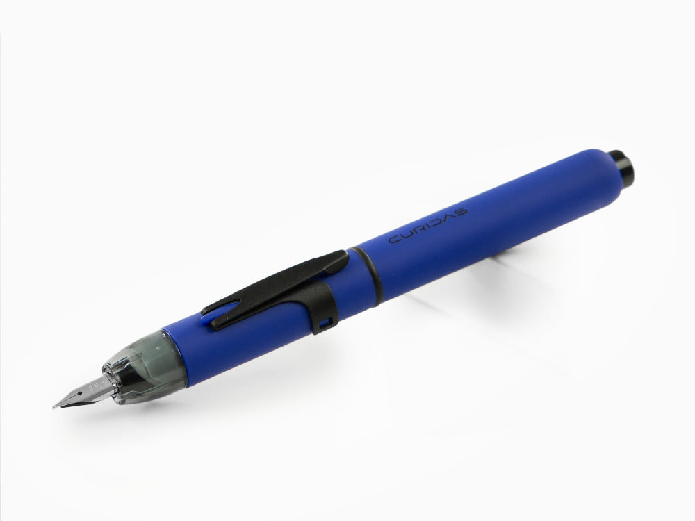 Pluma Estilográfica Platinum Curidas Blue Matte, Retráctil, PKN-9000-56
