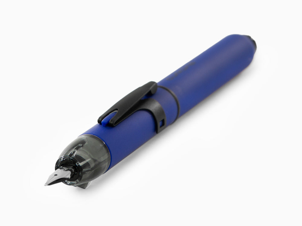 Pluma Estilográfica Platinum Curidas Blue Matte, Retráctil, PKN-9000-56