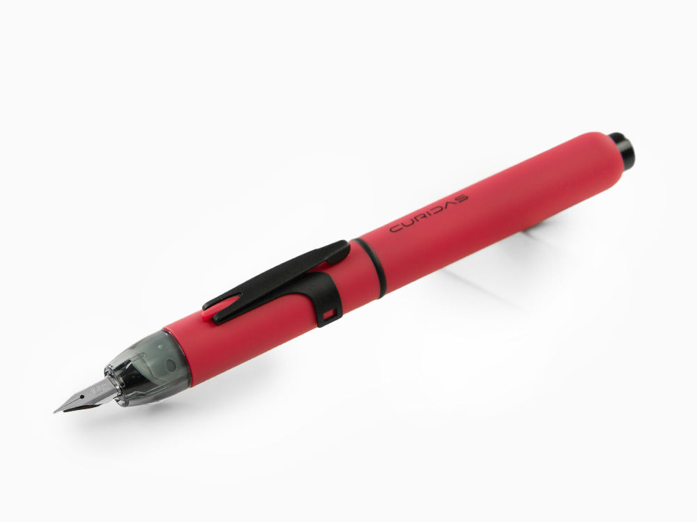 Pluma Estilográfica Platinum Curidas Red Matte, Retráctil, PKN-9000-77