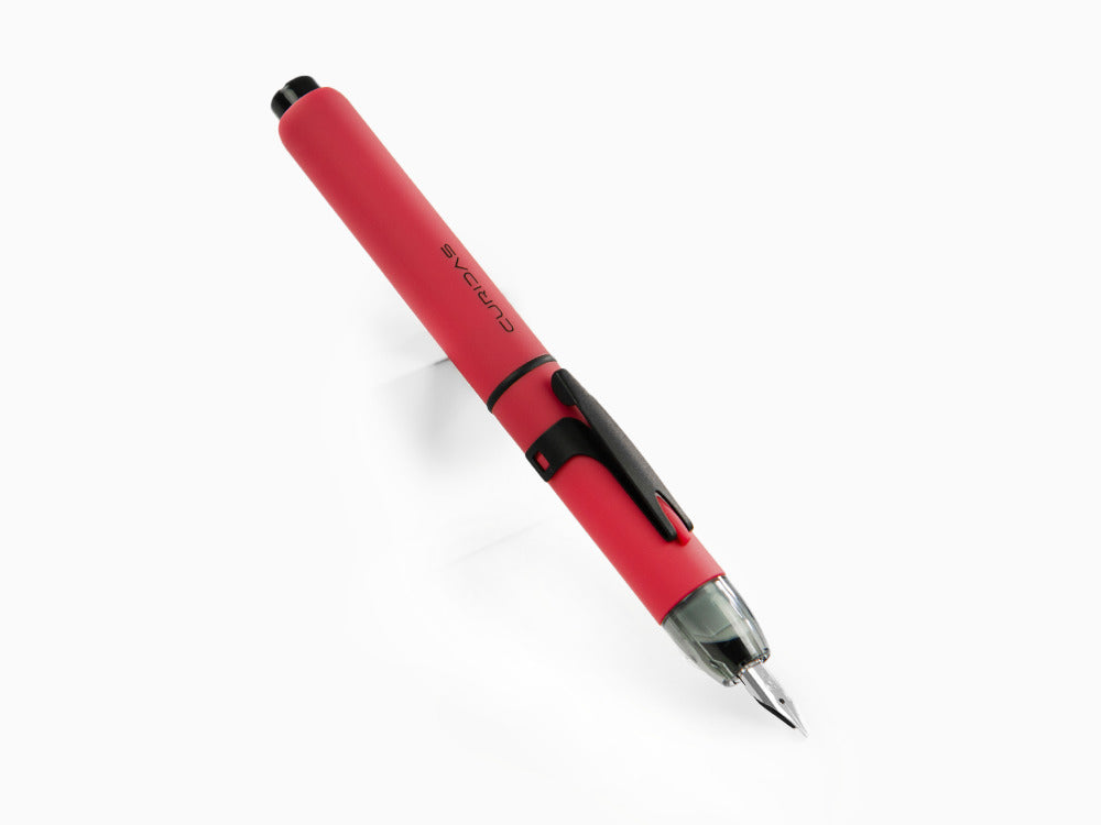 Pluma Estilográfica Platinum Curidas Red Matte, Retráctil, PKN-9000-77