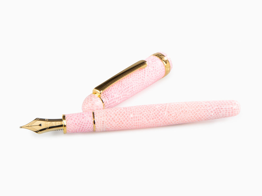 Pluma Estilográfica Platinum Celluloid Sakura , Adornos en oro