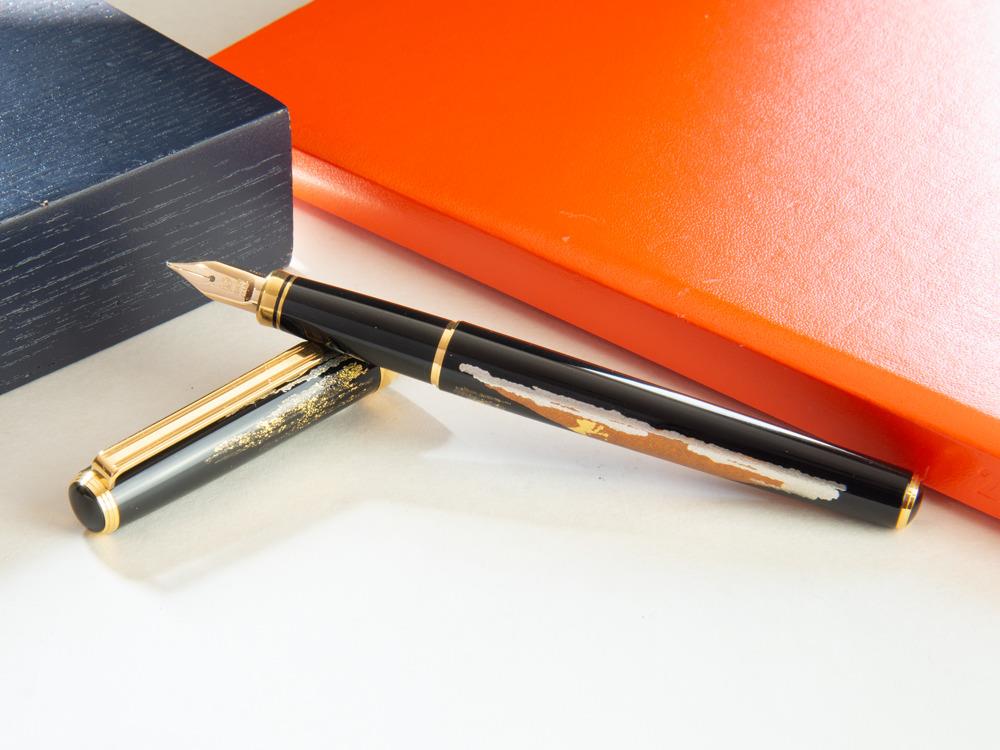 Pluma Estilográfica Platinum Kanazawa Maki-e  Red Mt. Fuji