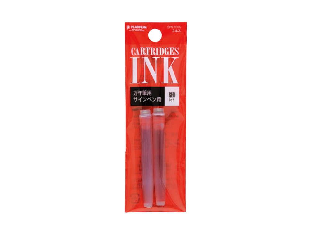 2 Cartuchos de tinta Platinum, Rojo, SPN-100A-11
