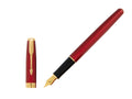 Pluma Estilográfica Parker Sonnet, Laca, Adornos en Oro, Rojo, 1931474