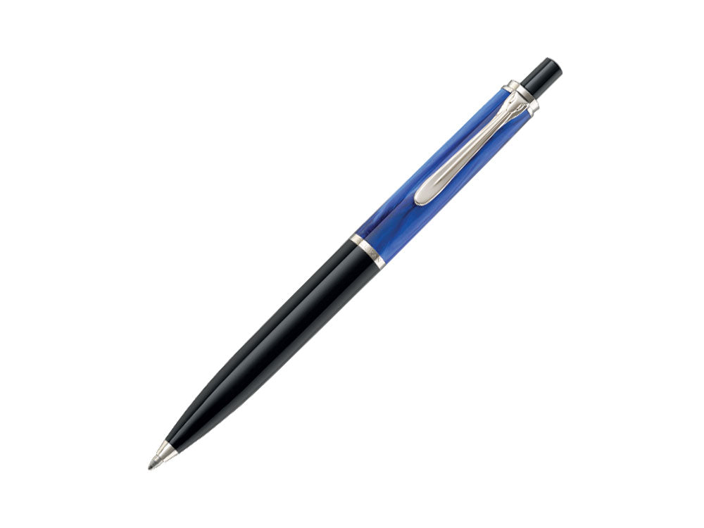 Bolígrafo Pelikan Classic K205, Mármol Azul, Resina, Adornos cromados, 801997