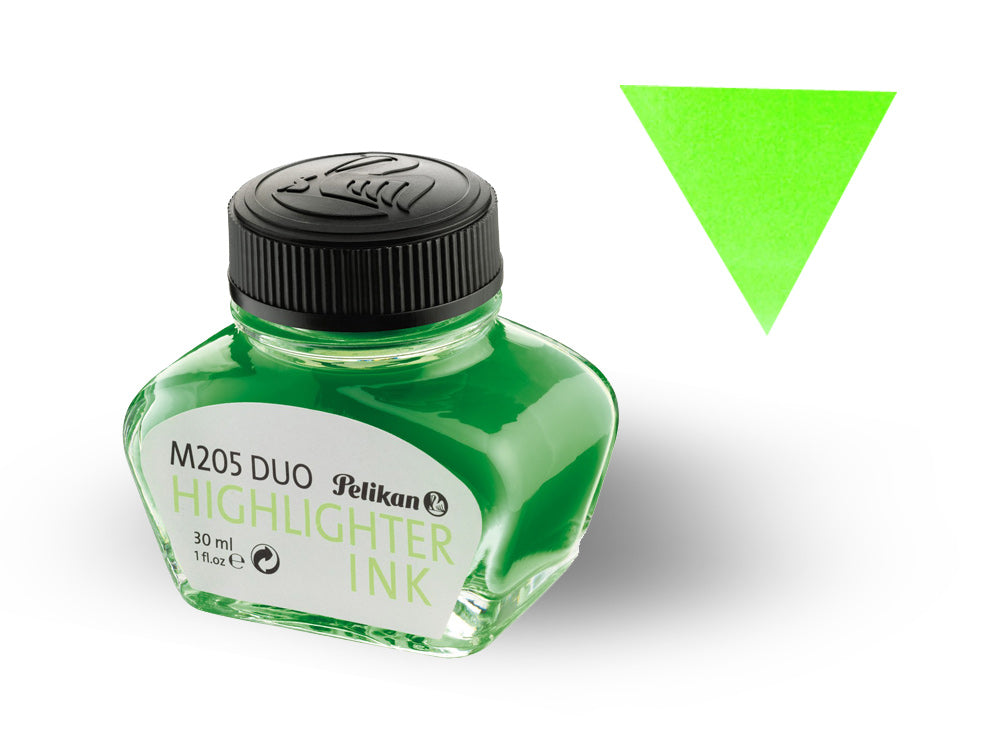 Tintero Pelikan para M205, 30ml., Verde Fluorescente, Cristal
