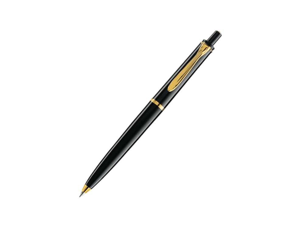 Bolígrafo Pelikan K200, Negro, Adornos en oro, 996686