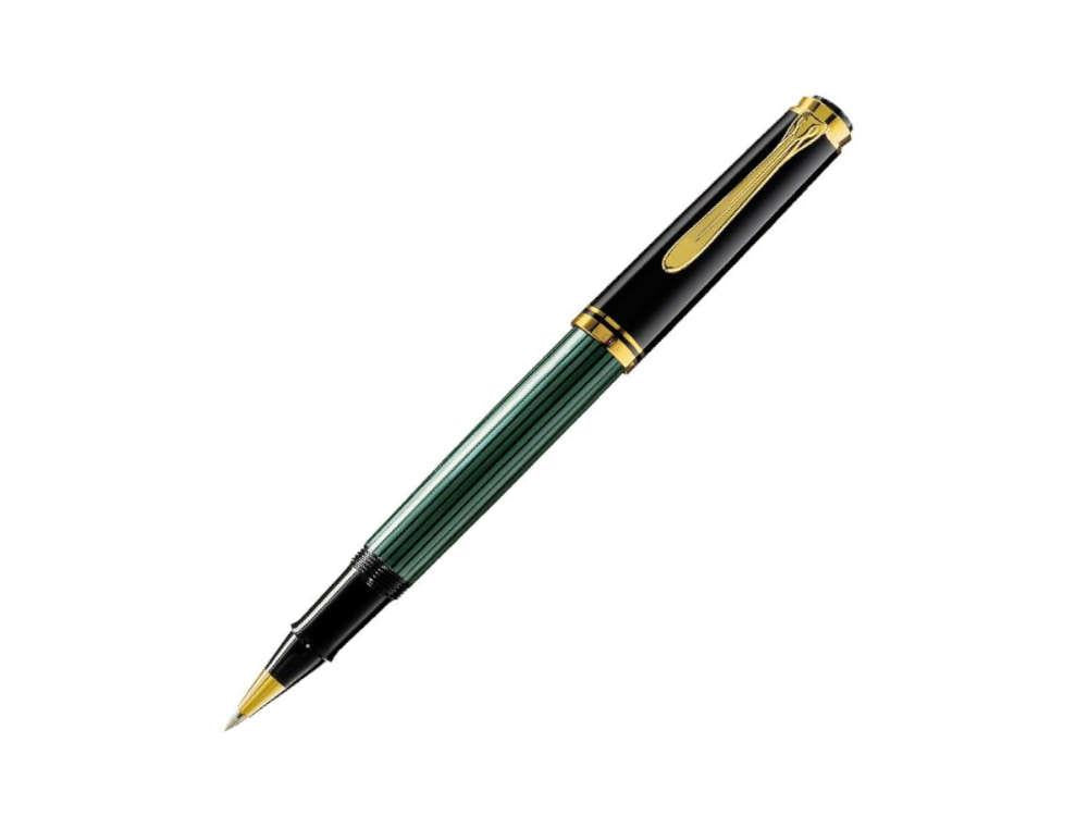 Boligrafo Roller Pelikan Souverän R400, Negro/Verde, 997494