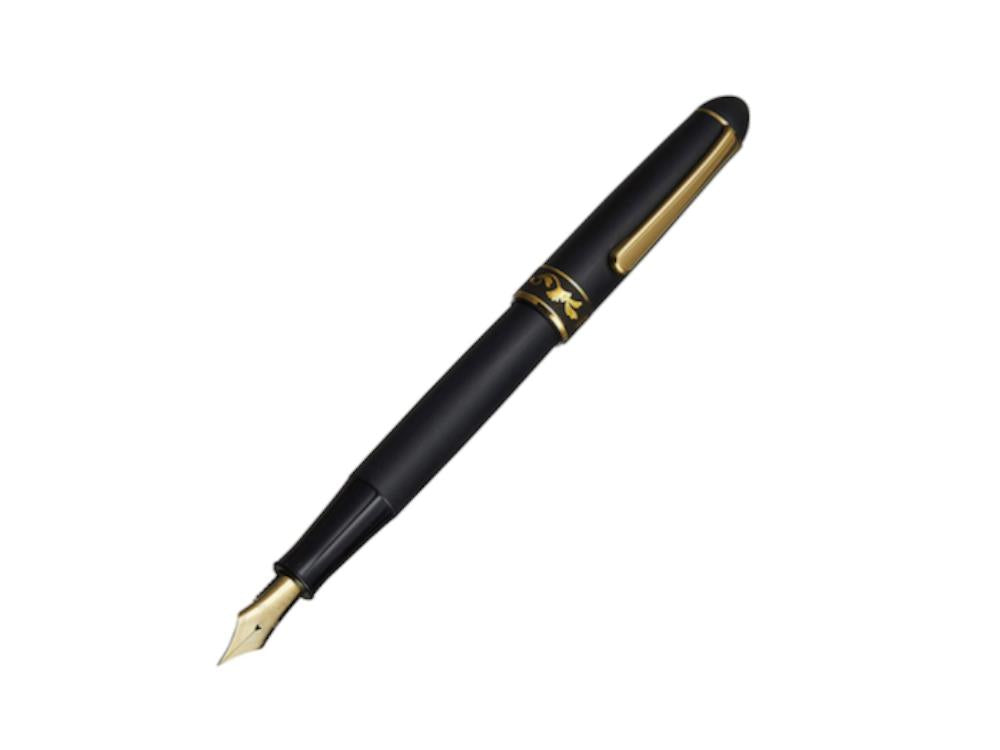 Pluma Estilográfica Platinum 3776 Pure Gold Zo-gan, PTB-30000Z-96