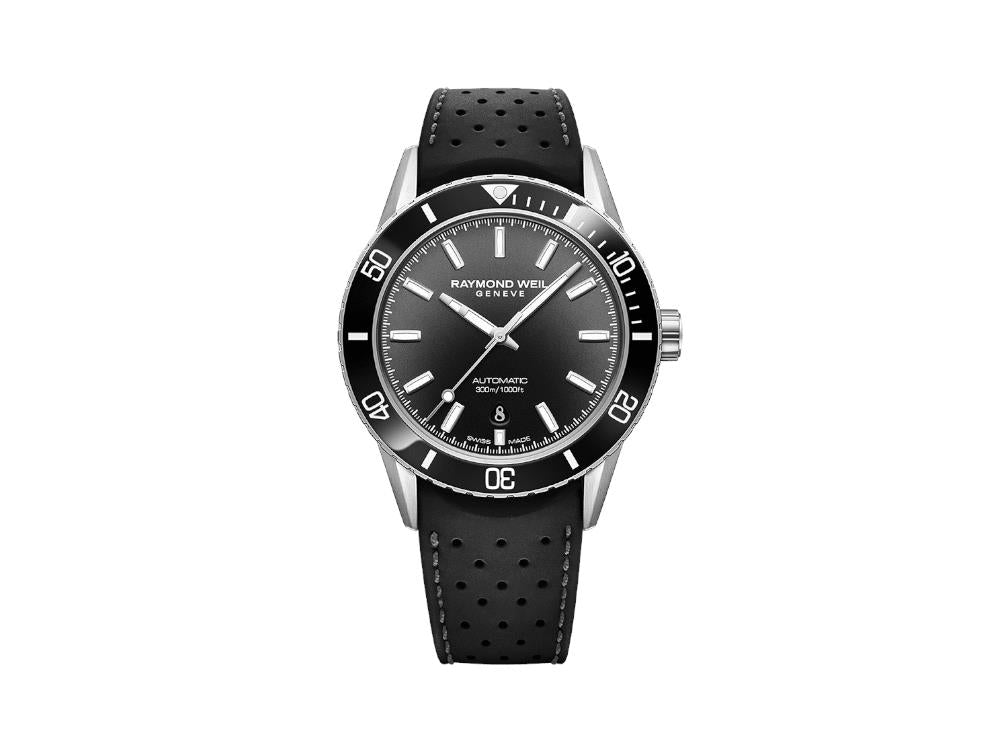 Reloj Automático Raymond Weil Freelancer Diver, 42.5 mm, Negro, 2775-SR1-20051