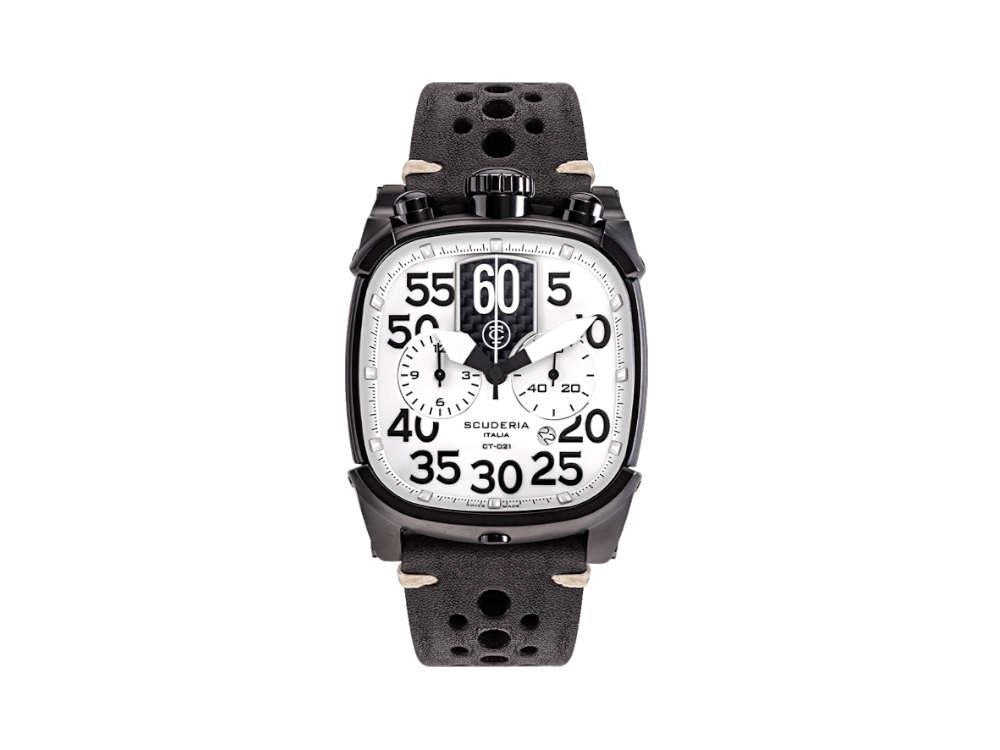 Reloj de Cuarzo Scuderia Scrambler, PVD, Blanco, 44mm, Cristal Zafiro, CWEF00319