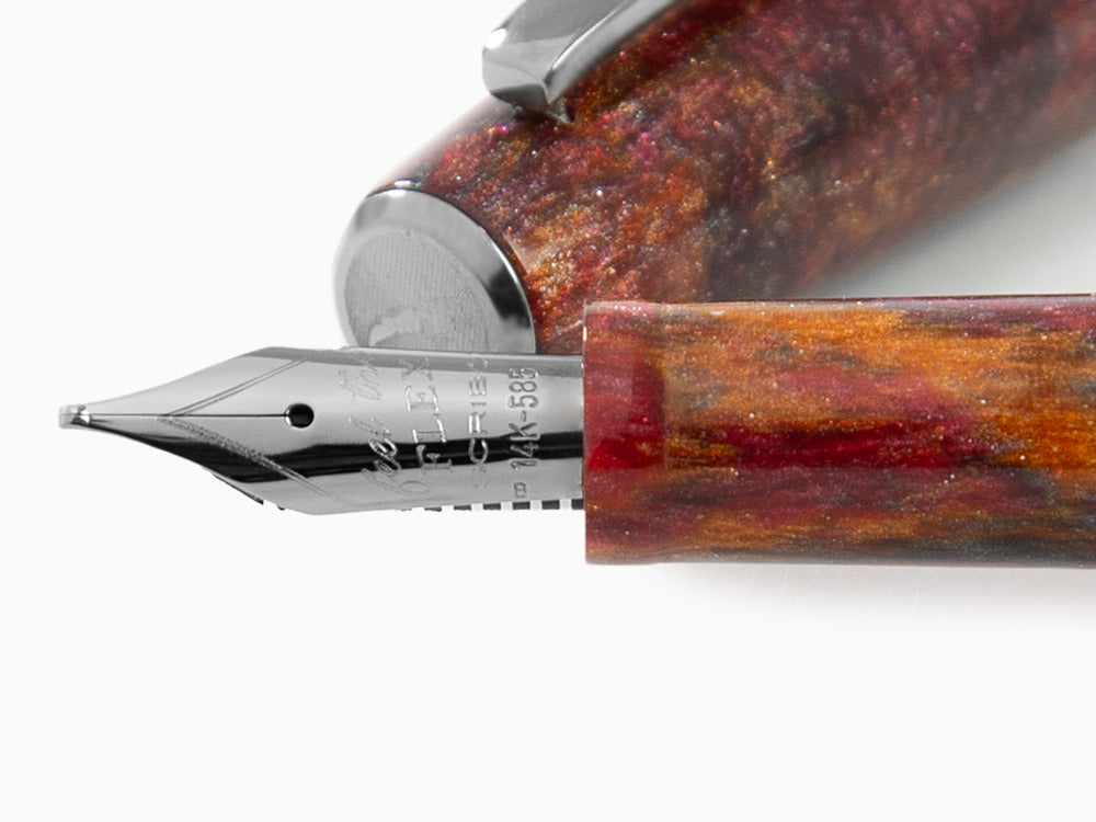 Pluma Scribo La Dotta Turrita, 14K, Edición Limitada, DOTFP09RT1403