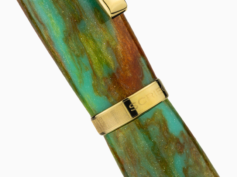 Pluma Scribo La Dotta Valverde, 14K, Edición Limitada, DOTFP10YG1403