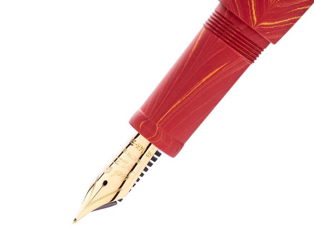 Pluma Scribo La Dotta Liber, Ebonita, Oro 14k, DOTFP24YG1403