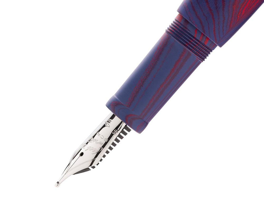 Pluma Estilográfica Scribo La Dotta Paradisus, 14K, Azul DOTFP25PL1403