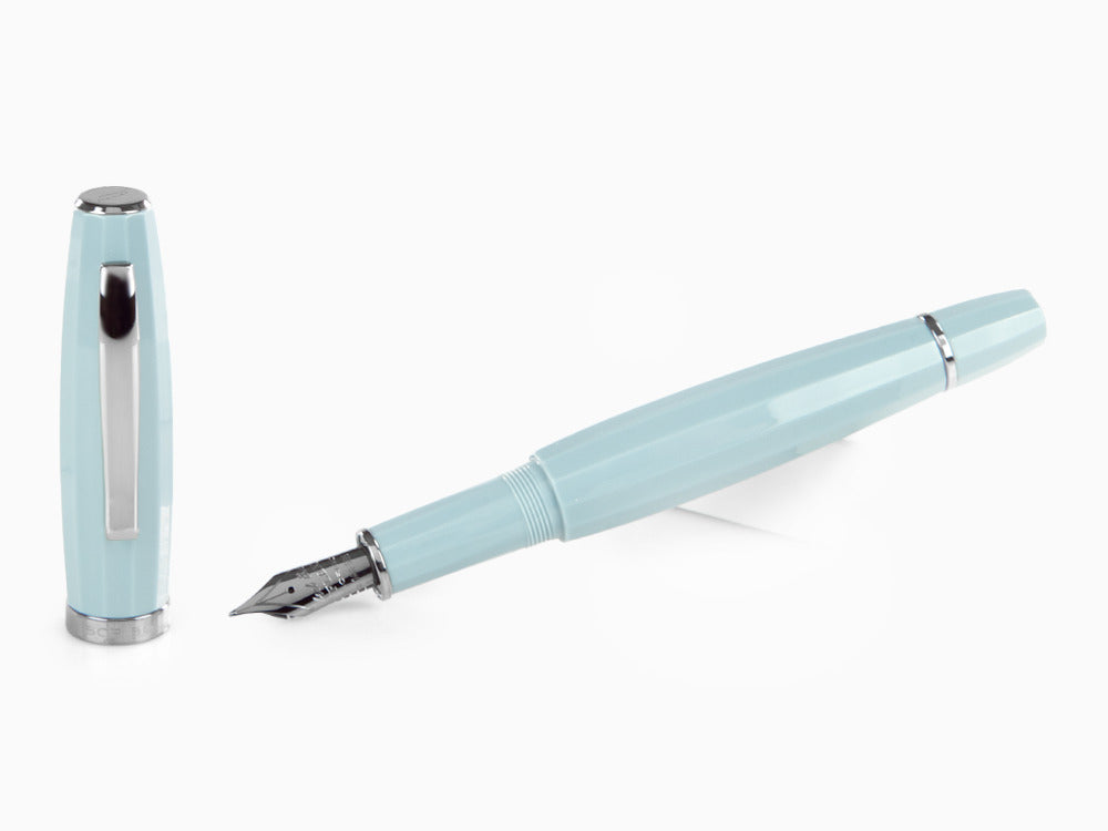 Estilográfica Scribo Feel, Azul, Rutenio, Plumín Flex, FEEFP03RT1403