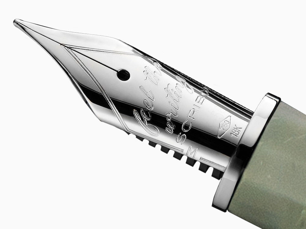 Pluma Scribo Feel Verde Antico, 18K, Edición Limitada, FEEFP26PL1803