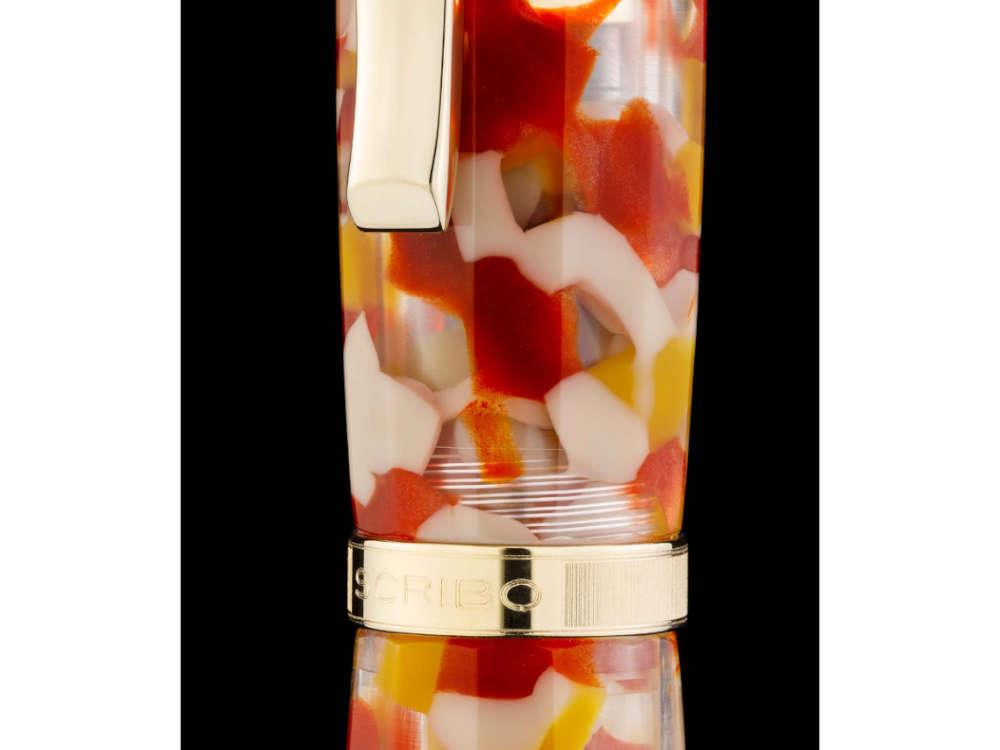 Pluma Estilográfica Scribo Feel Sale di Volterra, Oro 14K, FEEFP40YG1403