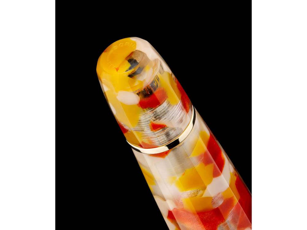 Pluma Estilográfica Scribo Feel Sale di Volterra, Oro 14K, FEEFP40YG1403