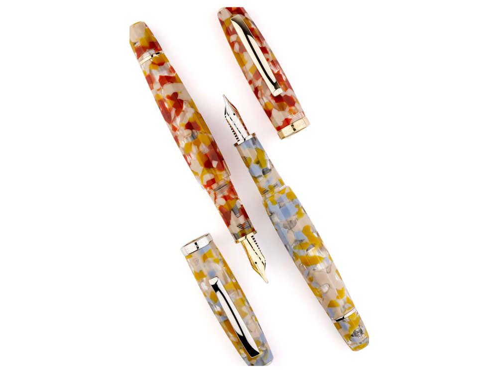 Pluma Estilográfica Scribo Feel Sale di Volterra, Oro 14K, FEEFP40YG1403