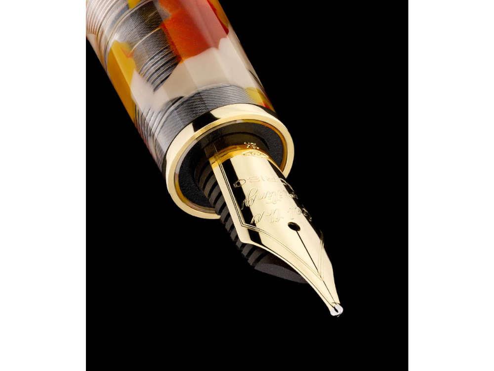 Pluma Estilográfica Scribo Feel Sale di Volterra, 18K, FEEFP40YG1803