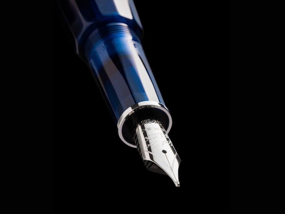 Pluma Estilográfica Scribo Feel Blu Sospeso LE 14K, FEEFP46PL1403