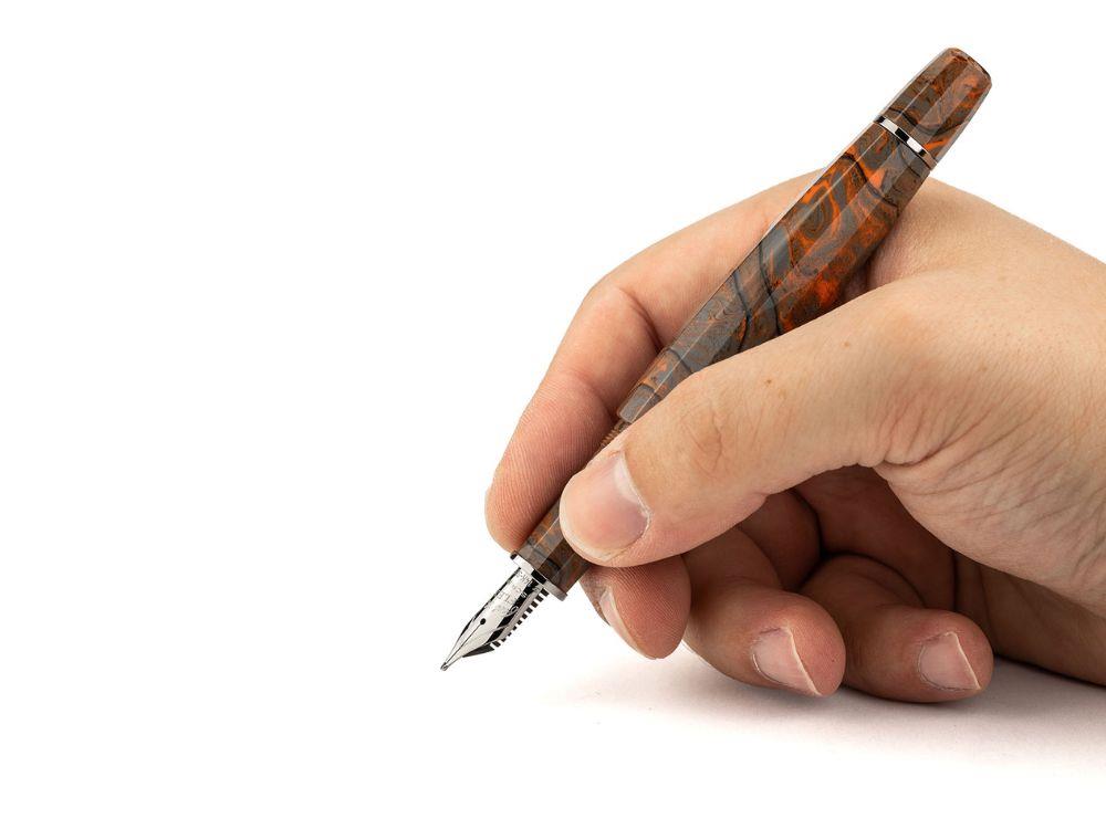 Estilográfica Scribo Feel Corteccia 14K, Ed Limitada, FEEFP48RT1403