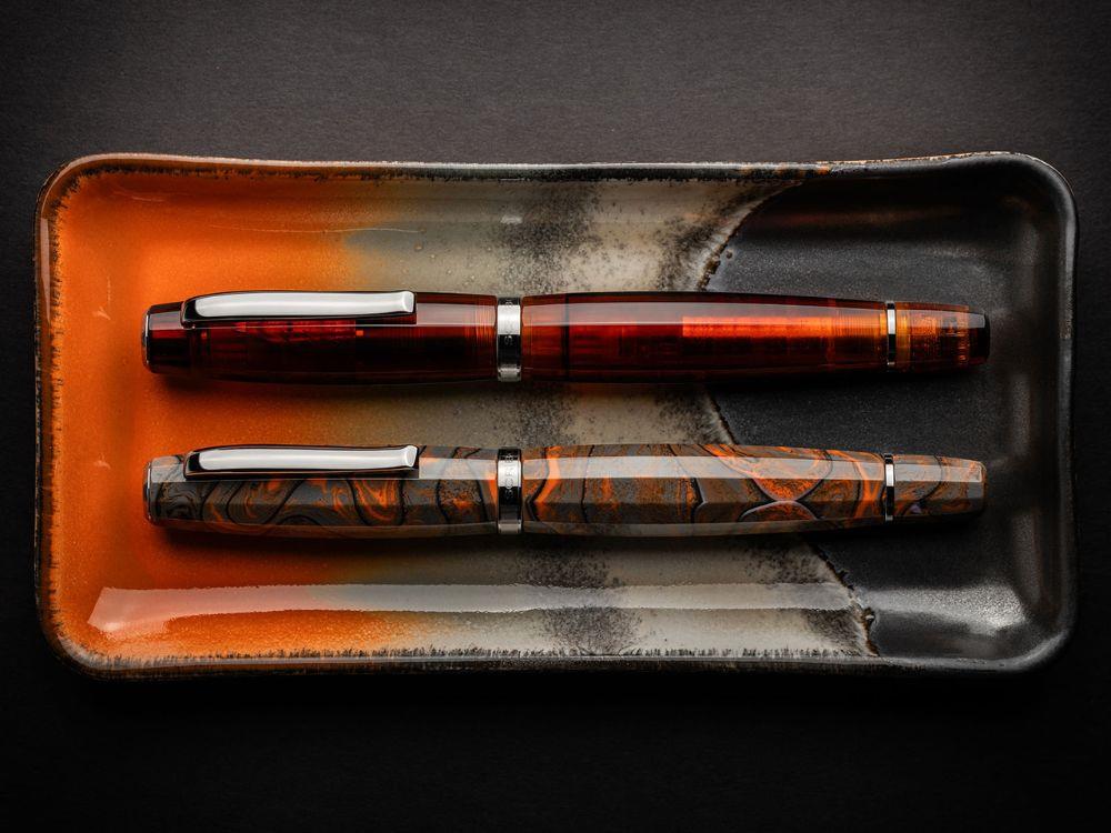 Estilográfica Scribo Feel Corteccia 18K, Ed Limitada, FEEFP48RT1803