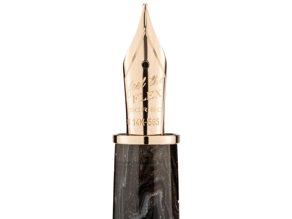 Pluma Scribo Feel Nova Stella 14K, Edición Limitada, FEEFP50RG1403