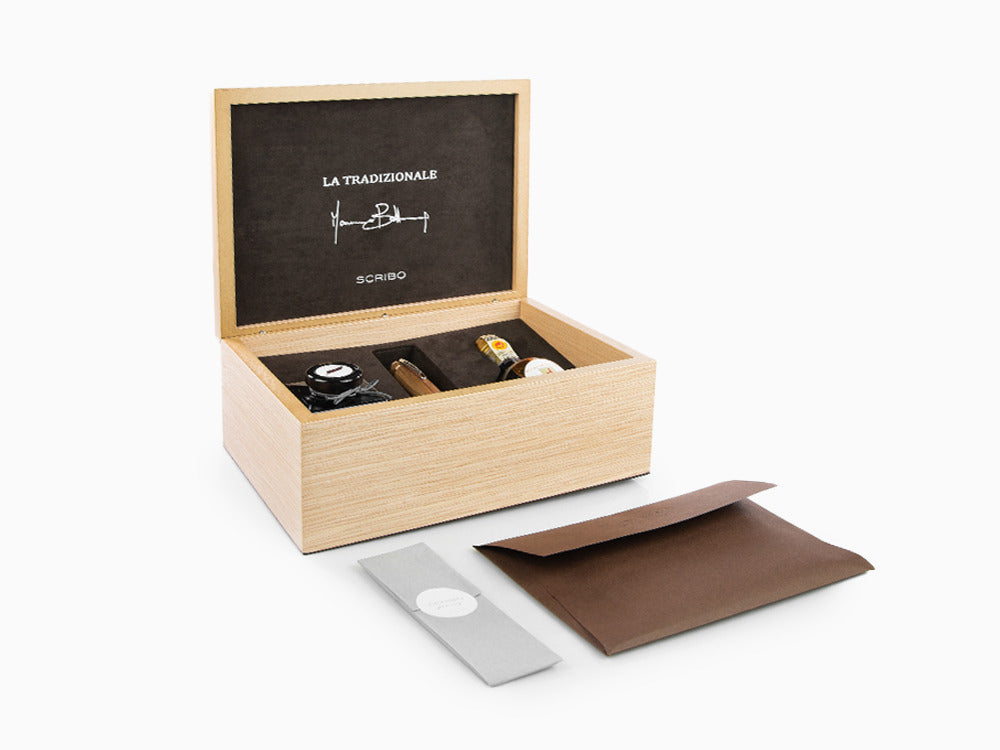 Pluma Scribo La Tradizionale, 18K, Edición Limitada, LATFP03RH1803