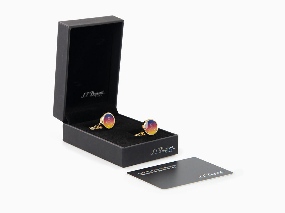 Gemelos S.T. Dupont Montecristo L'Aurore Limited Edition, Metal, Morado, 005714