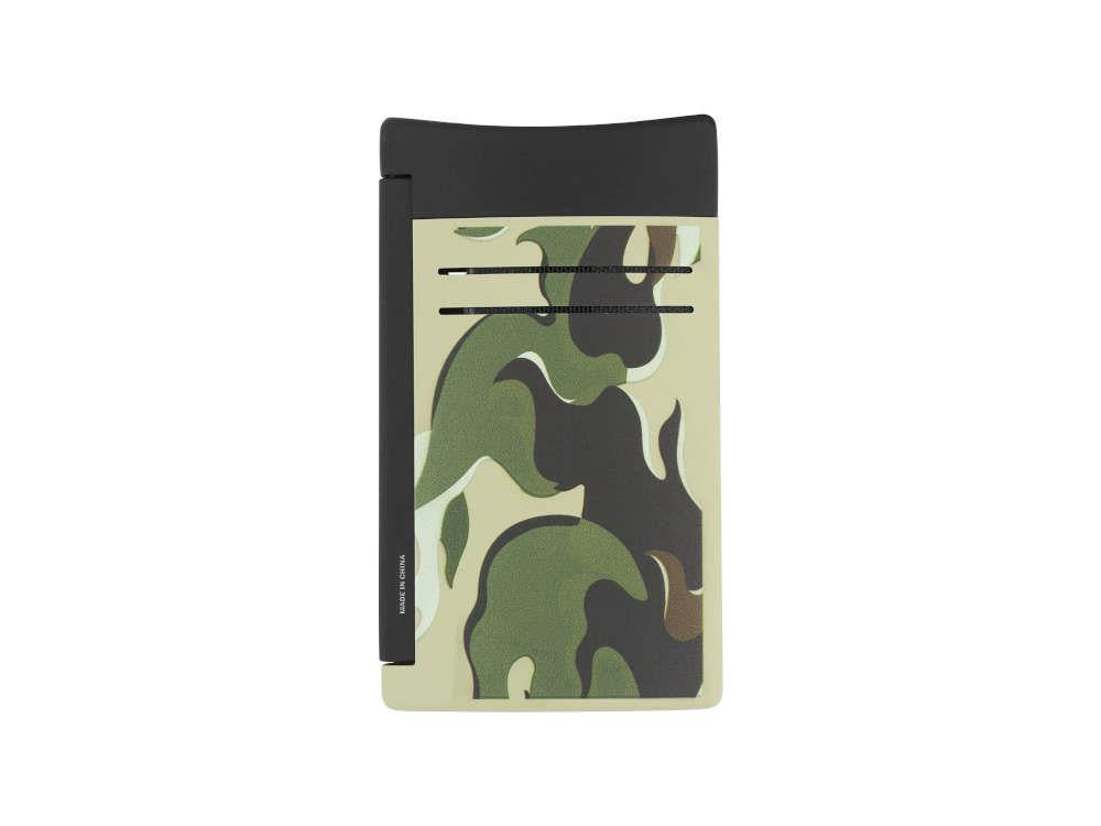Encendedor S.T. Dupont Camo Maxijet, Metal, PVD, Verde, Edición Limitada, 020150