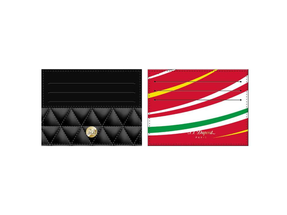 Tarjetero S.T. Dupont 24H Du Mans, Piel, Rojo, 6 Tarjetas, 161311