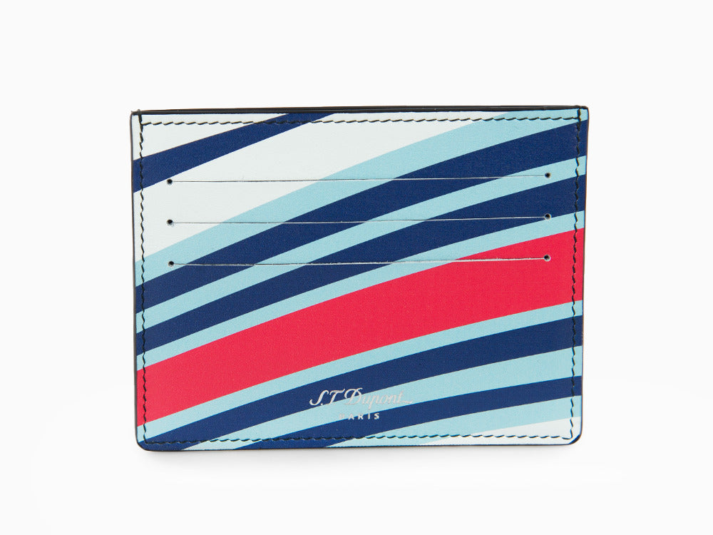 Tarjetero S.T. Dupont 24H Du Mans, Piel, Blanco, 6 Tarjetas, 161511