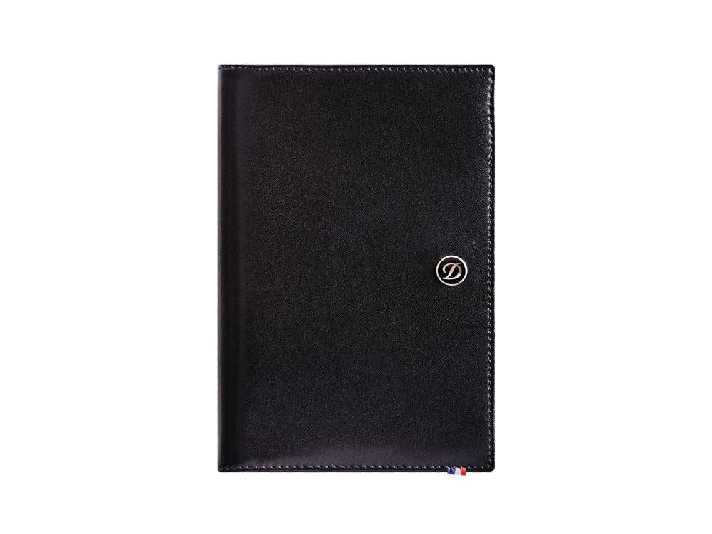 Funda de Pasaporte S.T. Dupont Line D, Piel, Negro, 1 Tarjeta, 180012