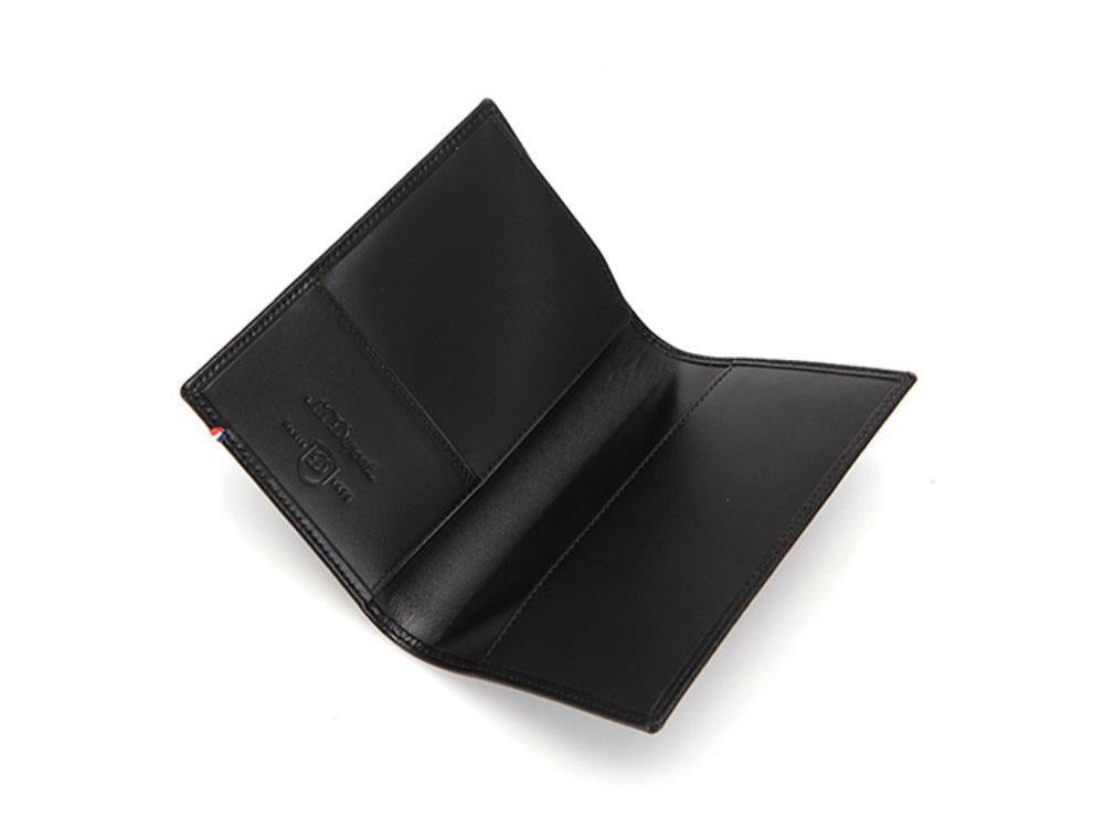 Funda de Pasaporte S.T. Dupont Line D, Piel, Negro, 1 Tarjeta, 180012