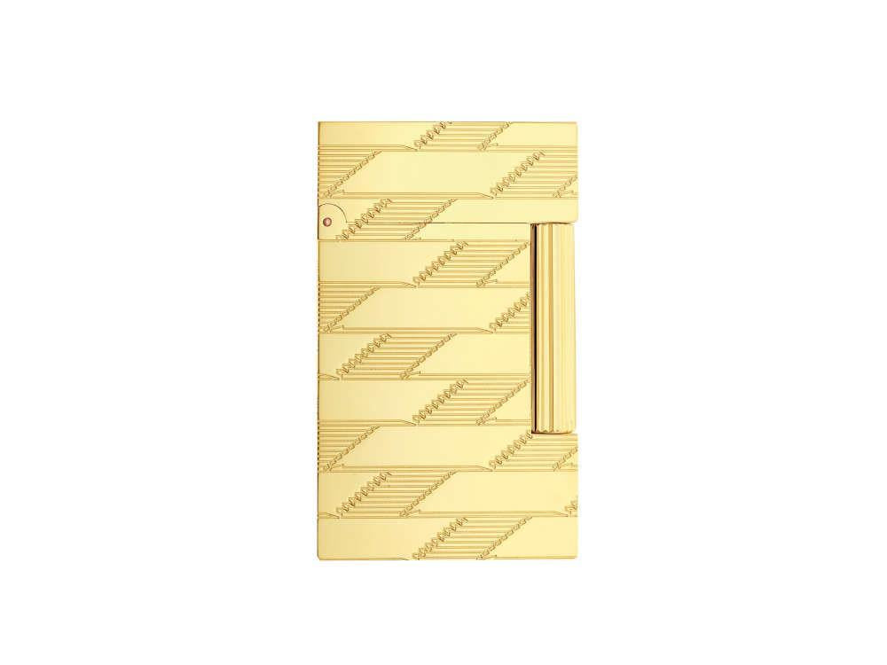 Encendedor S.T. Dupont Ligne 2 Monogram 1872, Dorado, Edición Limitada, C16178