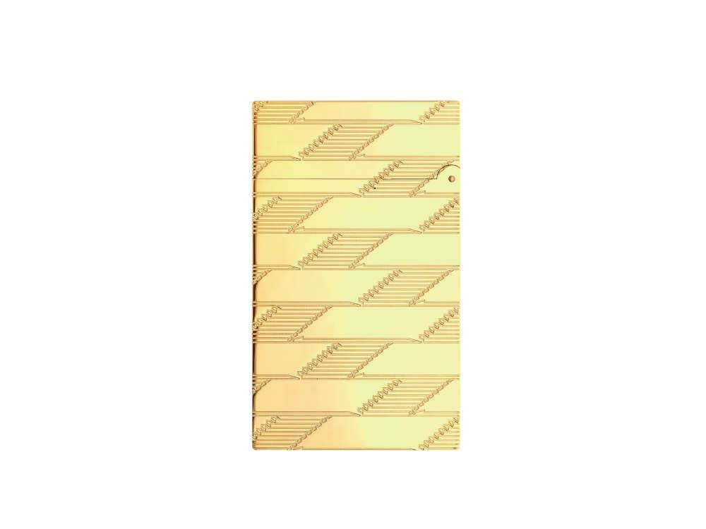 Encendedor S.T. Dupont Ligne 2 Monogram 1872, Dorado, Edición Limitada, C16178